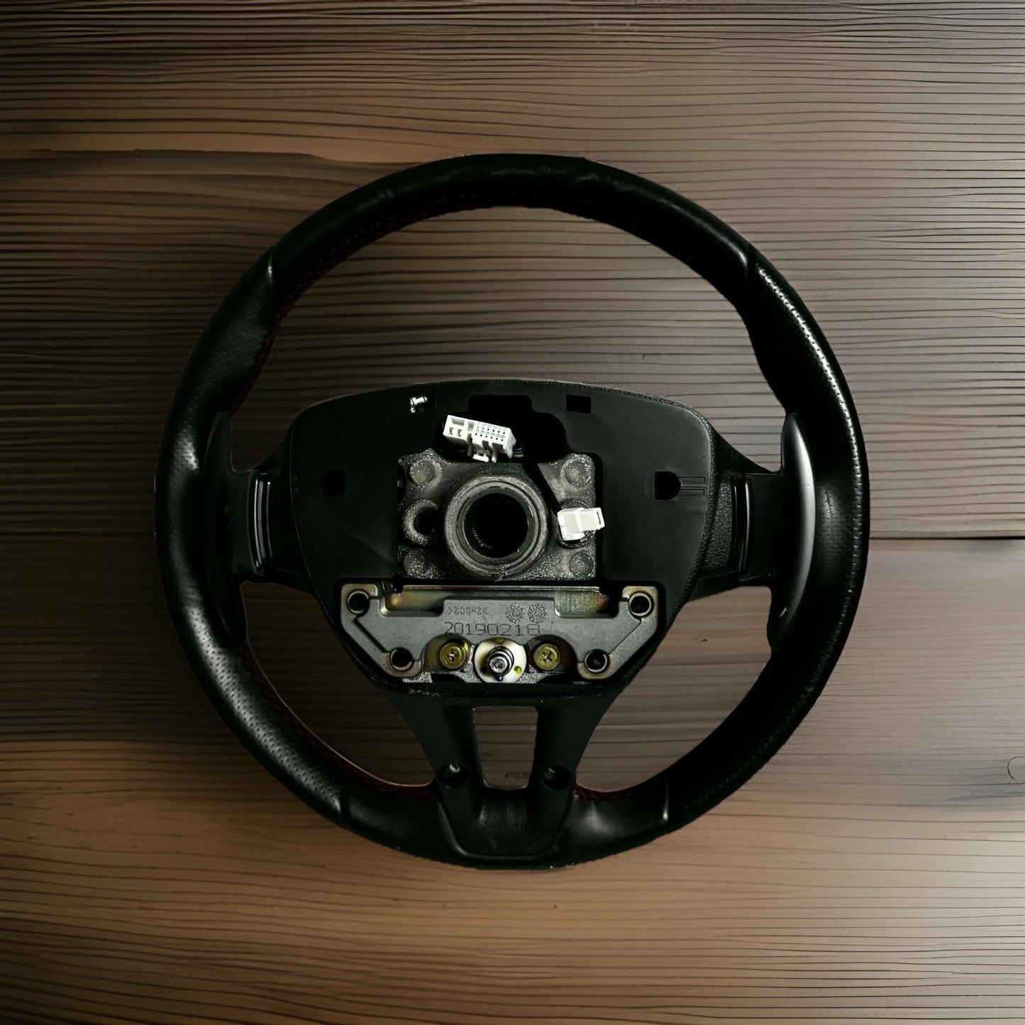 HYUNDAI I30 STEERING WHEEL LEATHER, PD, Leather HATCH N-LINE 2019 RED Stitch1