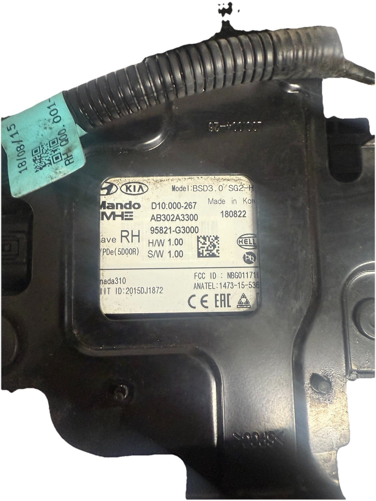 HYUNDAI i30 PD RH SIDE BLIND SPOT DETECTOR 2017-2021 – 95821-G30002