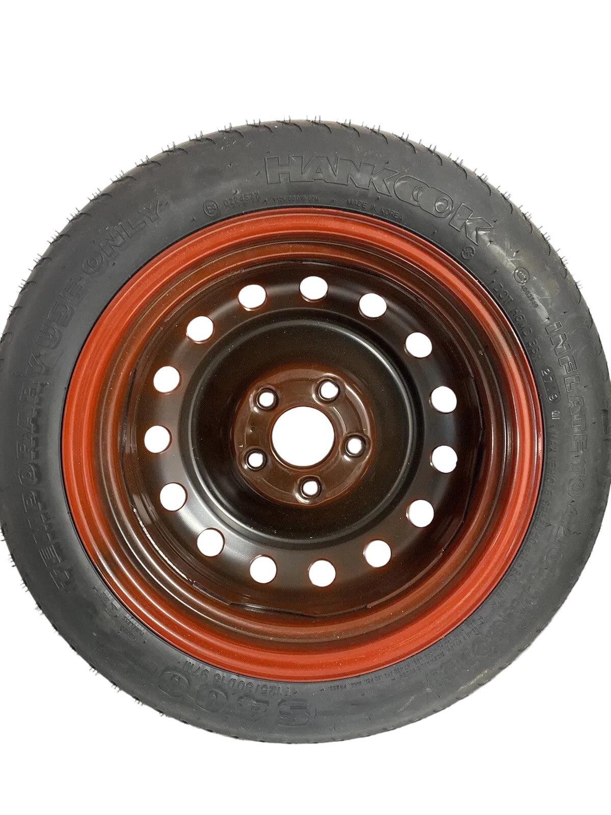 HYUNDAI I30 WHEEL STANDARD/STEEL SPACE SAVER SPARE, PD, HATCH (S. KOREA VIN KMHH1