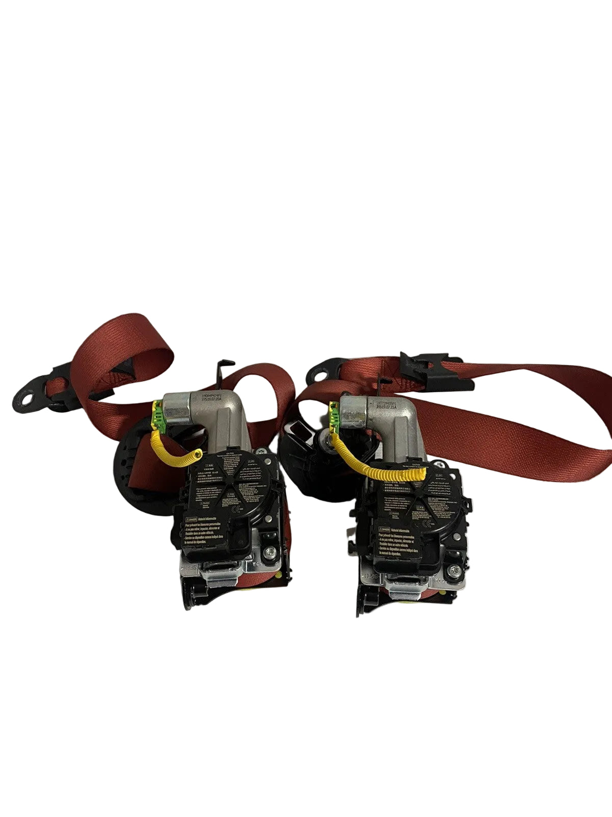 HYUNDAI I30 SEAT BELT LH RH FRONT, SEAT BELT ONLY, RED, PD, HATCH  PAIR1