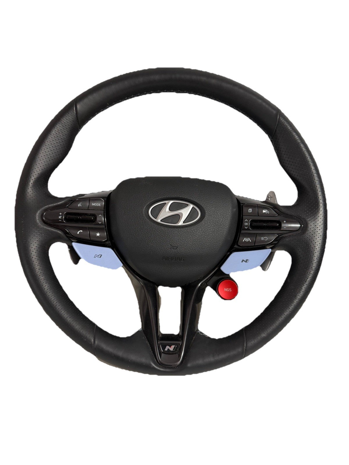 HYUNDAI I30N STEERING Preform WHEEL LEATHER, BLUE STITCH PD, 03/17- 2025 AIRBAG0